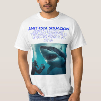 Camiseta Encuentro con un gran tiburón blanco