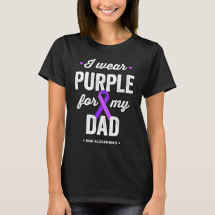 Camiseta End Alz Eu Visto Roxo para o meu Pai Alzheimers Aw