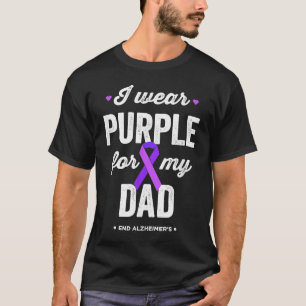 Camiseta End Alz Eu Visto Roxo para o meu Pai Alzheimers Aw