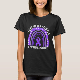 Camiseta End Alzheimers Love Nunca Esquece Alzheimer
