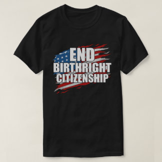 Camiseta End Birthright Cidadania Tipografia Patriótica De