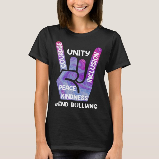 Camiseta End Bullying Awareness and Solidarity for handicap (Frente)