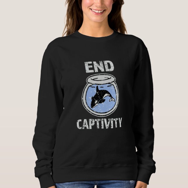 Camiseta End Captivity Shirt Free the Orca Whales apparel (Frente)