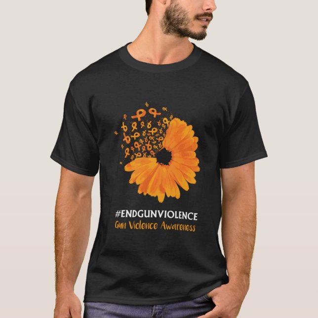 Camiseta End Gun Violence Awareness Orange Ribbon (Frente)