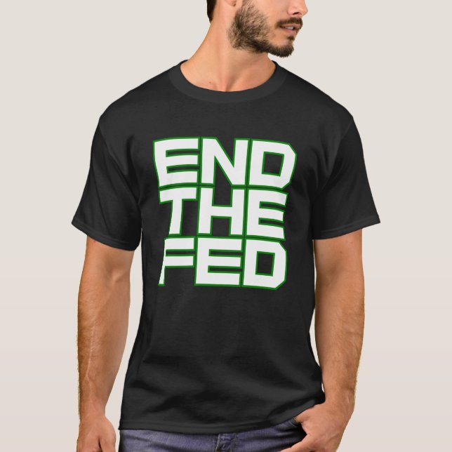 Camiseta END O FED (branco e verde) (Frente)