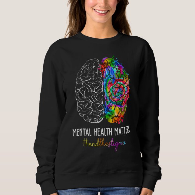 Camiseta End The Stigma Mental Health Matters Mental Awaren (Frente)