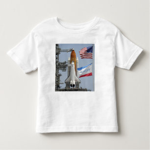 Camiseta Endeavor de Shuttle Espacial no bloco de lançament