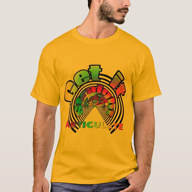Camiseta Endireite Antes de Articular Ouro (Frente)