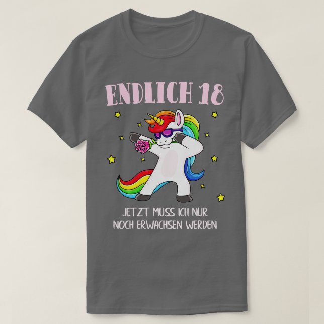 Camiseta Endlich Frauen Damen Geburtsta (Frente do Design)