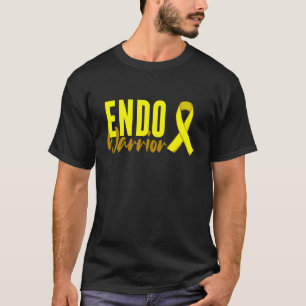 Camiseta Endo Warrior Endometriose Amarelo Fita de Sensibil