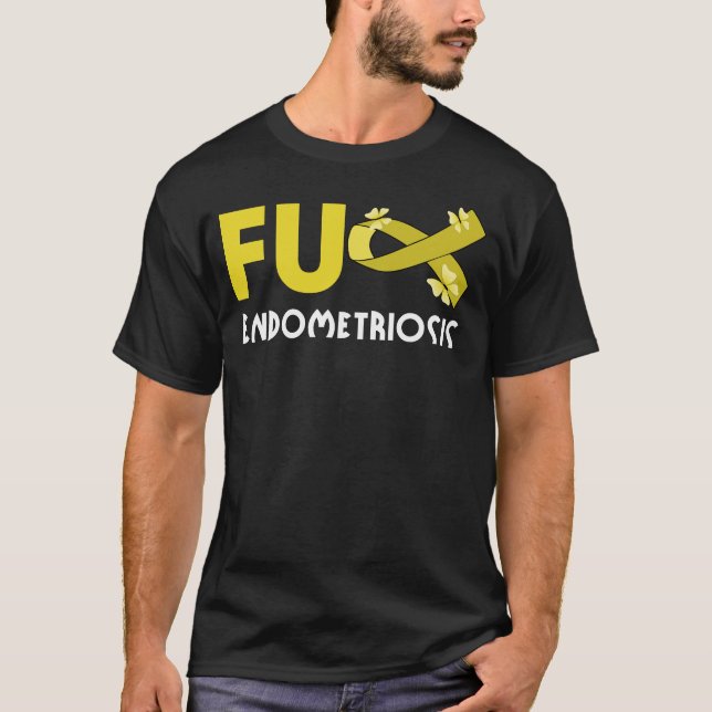 Camiseta endometriose fu divertida para o guerreiro da endo (Frente)