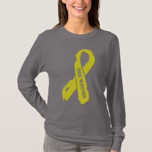 Camiseta Endometriose rasgada guerreiro da fita…