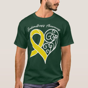 Camiseta Endometriose Sensibilização Presente de Fita Cardí