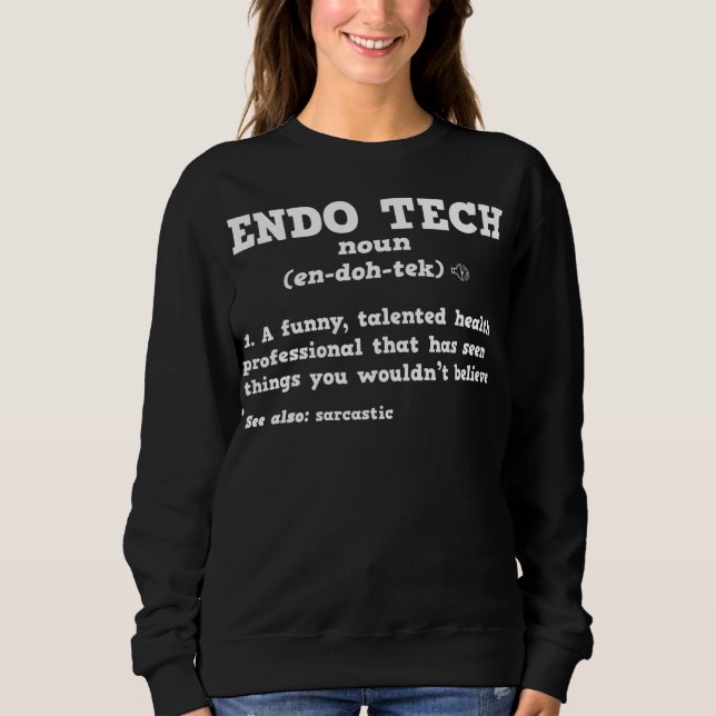 Camiseta Endoscopy Tech Sarcastic Definition Endo Nurse  (Frente)