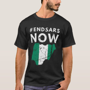 Camiseta Endsars Fim De Sars Nigéria Fim De Bandeira Polici
