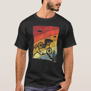 Camiseta Enduro MTB Bicicleta De Montanha Descendo Retro Vi