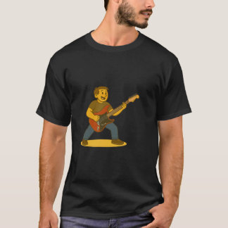 Camiseta Energetic man playing guitar
