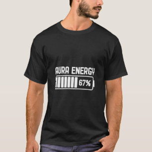 Camiseta Energia Aura Em 67 Meme Divertido Seis Sete Geraçã