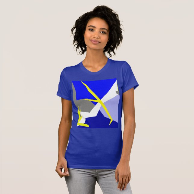 Camiseta Energia de abstrato Art (Frente Completa)