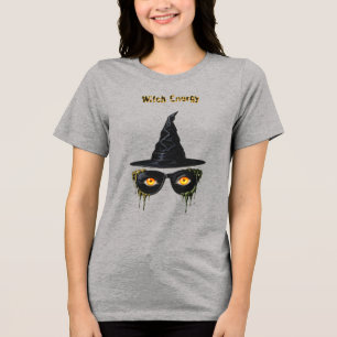 Camiseta Energia de Bruxa - Laranja/Olhos de Bruxa