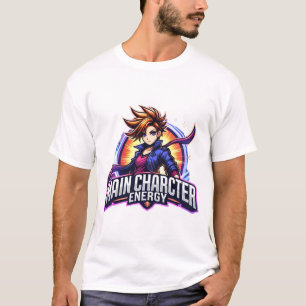 Camiseta Energia de Caractere Principal - Aumento da Confia