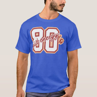 Camiseta energia de criança dos anos 80 retrô retrô