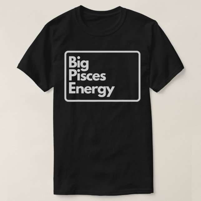 Camiseta Energia de grandes Peixes (Frente do Design)