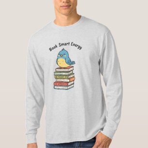Camiseta Energia de Livros Inteligentes   Pássaro Erudito F