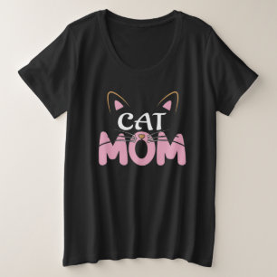 Camiseta Energia de Mãe de Gato Perfeita Mãe de Gato Orgulh