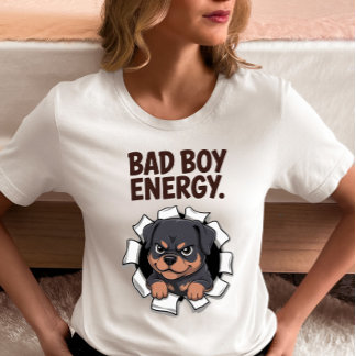 Camiseta Energia de Mau Rapaz Rottweiler