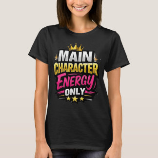 Camiseta Energia de Personagem Principal Apenas