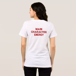 Camiseta Energia de Personagem Principal Esporte Ousado de