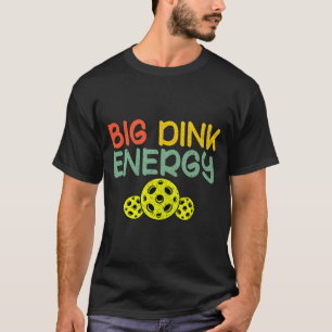 Camiseta Energia dink retrô pickleball bola de pickleball e