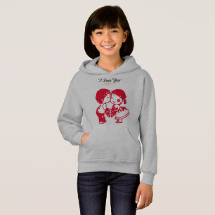 Camiseta Energia do Amor: Garoto e Garota Doce em Hoodie