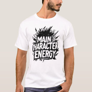 Camiseta Energia do Personagem Principal Aura de Anime Espi