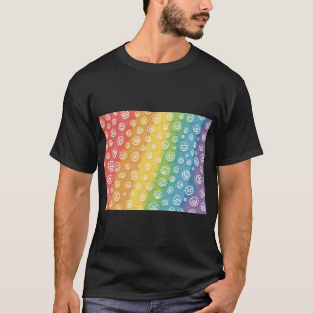 Camiseta Energia do Sorriso Arco-íris (Frente)