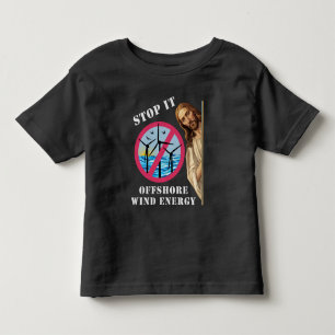 Camiseta Energia eólica do alto mar Pare Jesus