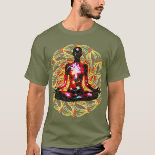Camiseta energia groovy de meditação