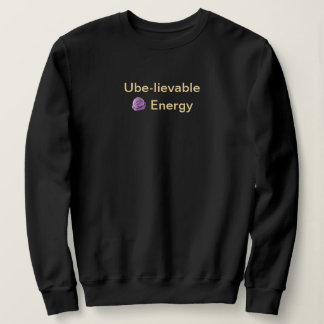 Camiseta Energia Incrível de Ube Piada Filipina: Preto