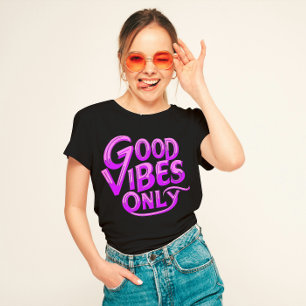 Camiseta Energia Positiva "Apenas boas vibrações"