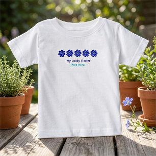 Camiseta Energia Positiva Personalizada Olho Azul Floral do