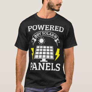 Camiseta Energia renovável do painel solar de energia solar