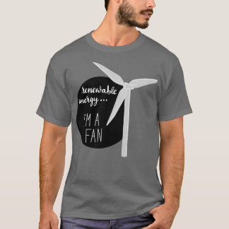 Camiseta Energia renovávelIm um ventilador
