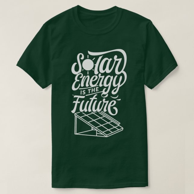 Camiseta Energia solar é o futuro 1 (Frente do Design)