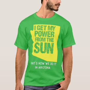 Camiseta Energia solar Estado Arizona Sol Painel Energia Ve