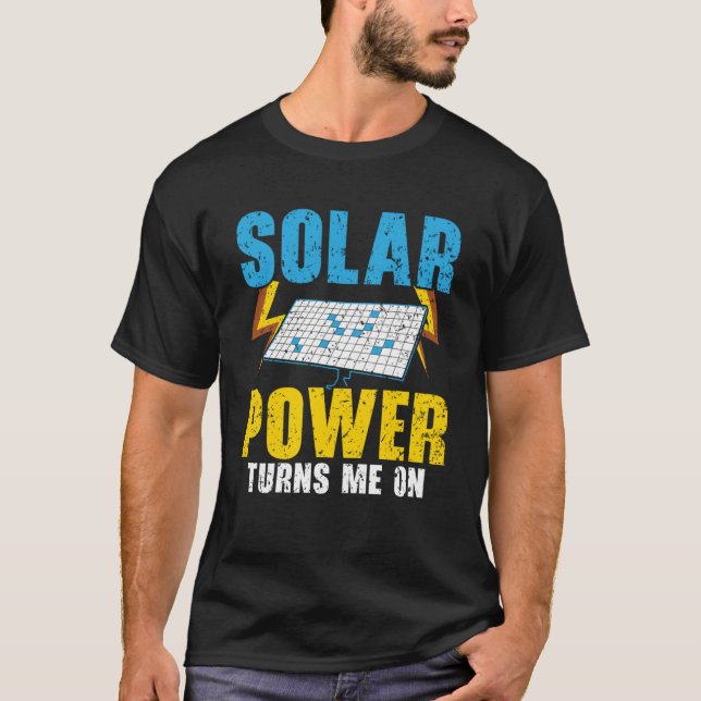 Camiseta Energia Solar me excita com energia renovável sola (Frente)