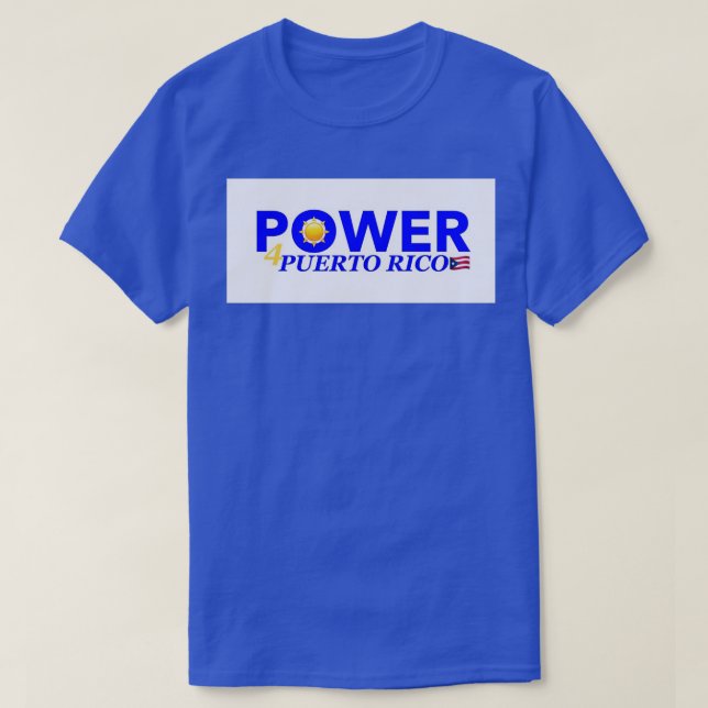 Camiseta Energia Solar Power4PR 4 Porto Rico (Frente do Design)