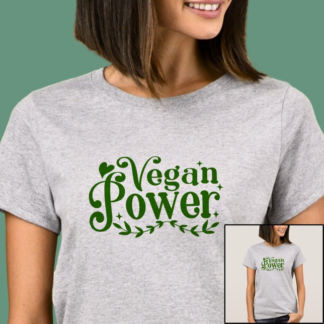 Camiseta Energia Vegan - Cinza Luz Ligada (Criador carregado)