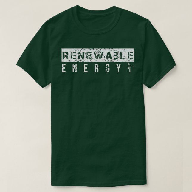 Camiseta Energias renováveis 7 (Frente do Design)