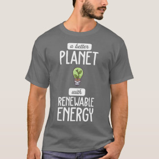 Camiseta Energias renováveis I eletricidade de transição en